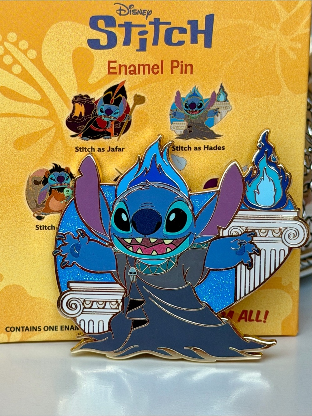 PALM Disney Stitch as Hades Jumbo Pin LE 300 Stitch in Costume w/ OG Box
